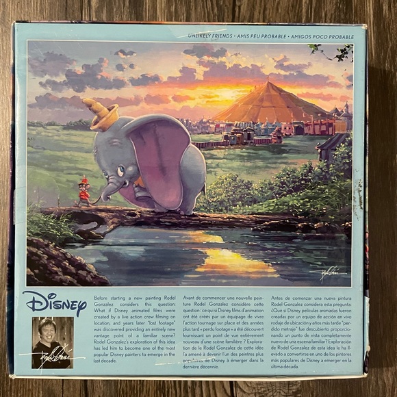 Disney Dumbo Rodel Gonzalez Fine Art Unlikely Friends 550 Piece Puzzle Ceaco 🧩 - Picture 3 of 4